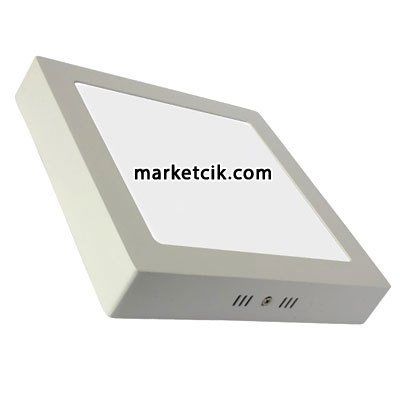 Pelsan-Tio 18 Watt Sıva Üstü Kare Led Downlight Armatür Günışığı-Beyaz Işık Gün ışığı