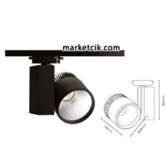 Marketcik 44 Watt Led Ray Spot Armatür Beyaz ve Günışığı Işık Osram-Samsung Led Gün ışığı