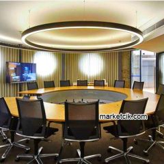 Tarzavize 140 cm 137 Watt Sıva Üstü Sarı Işık Led Simit Linear Aydınlatma Armatürü Beyaz Kasa - Kargo İle Teslim