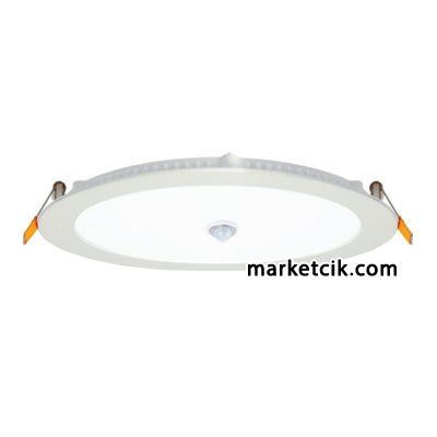 Pelsan-Tio 18 Watt Sıva Üstü Yuvarlak Slim Sensörlü Led Armatür Günışığı-Beyaz Işık Gün ışığı
