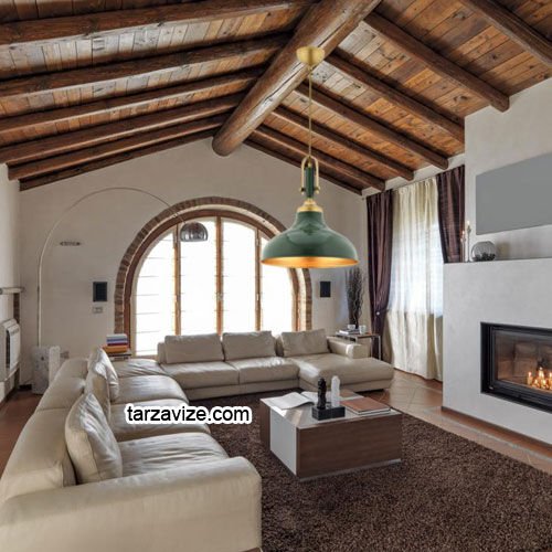 Tarzavize TRTA109-104 Dekoratif Yeşil Tekli Retro Modern Sarkıt Avize
