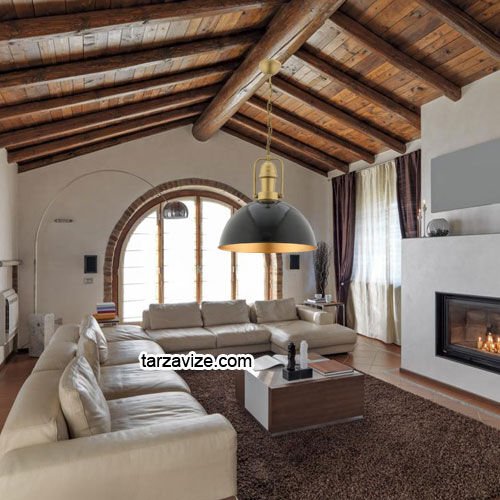 Tarzavize TRTA110-103 Dekoratif Siyah Tekli Retro Modern Sarkıt Avize