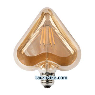 Edison Dekoratif Led Rustik Kalp Ampul 6 Watt E27 Duy, Kalp Ampul Modeli