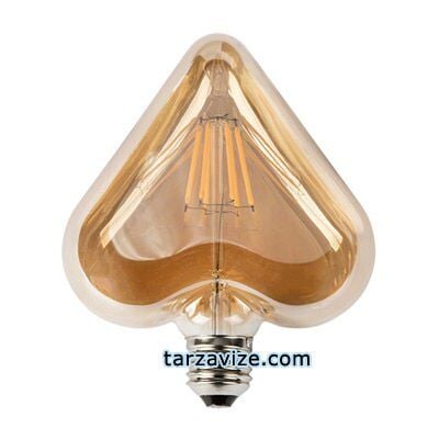 Edison Dekoratif Led Rustik Kalp Ampul 6 Watt E27 Duy, Kalp Ampul Modeli