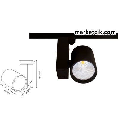 Marketcik 41 Watt Led Ray Spot Armatür Beyaz ve Günışığı Işık Osram-Samsung Led Gün ışığı