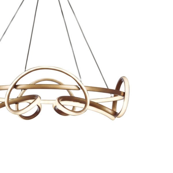 Mınımalısm Modern LED Avize - 3 Renk Işıklı Tekli Sarkıt Tarz Avize