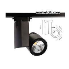 Marketcik 30 Watt Led Ray Spot Armatür Beyaz ve Günışığı Işık Osram-Samsung Led Gün ışığı