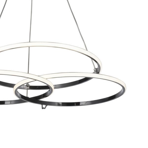 Çakır Modern LED Avize - 3 Renk Işıklı Tekli Sarkıt Tarz Avize