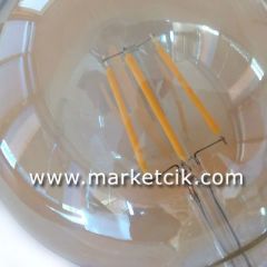 Edison Dekoratif Rustik G95 Led Glop Ampul 4 Watt E27 Duy, G95 Glop Ampul Modeli 9,5cm, Dim Edilebilir