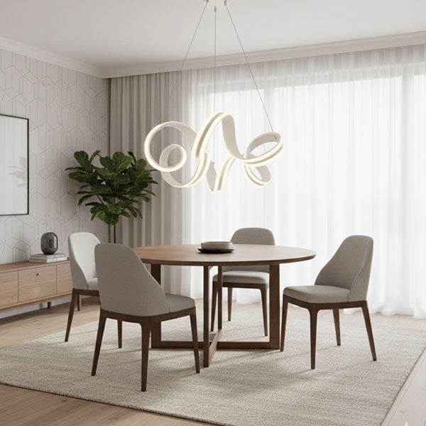 Deniz Yıldızı Modern LED Avize - 3 Renk Işıklı Tekli Sarkıt Tarz Avize