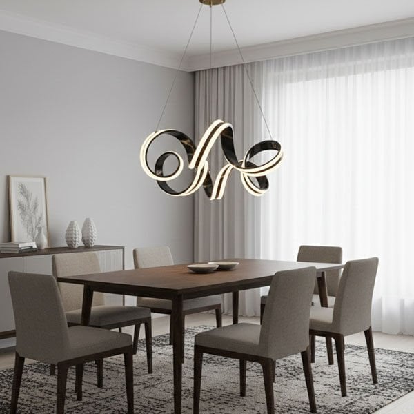 Deniz Yıldızı Modern LED Avize - 3 Renk Işıklı Tekli Sarkıt Tarz Avize