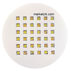 Marketcik 54 Watt Yuvarlak Kuyumcu Vitrin Led Aydınlatma Günışığı Işık Krom Kasa