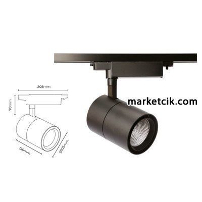 Marketcik 30 Watt Led Ray Spot Armatür Beyaz ve Günışığı Işık Osram-Samsung Led Gün ışığı