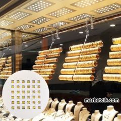 Marketcik 36 Watt Yuvarlak Kuyumcu Vitrin Led Aydınlatma Günışığı Işık Beyaz Kasa