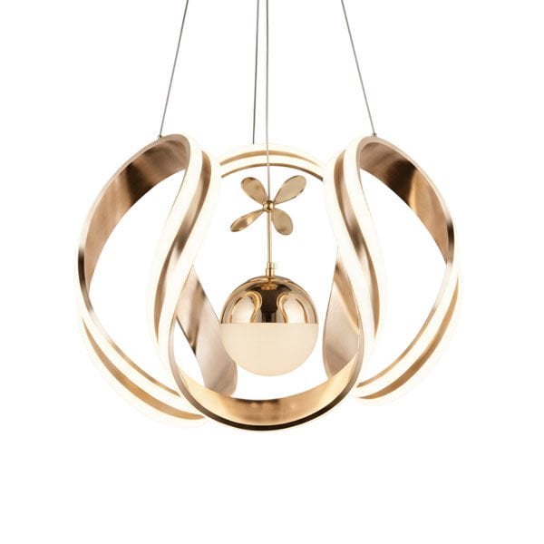 Ahtapot Tek Toplu Yıldız Modern LED Avize - 3 Renk Işıklı Tekli Sarkıt Tarz Avize