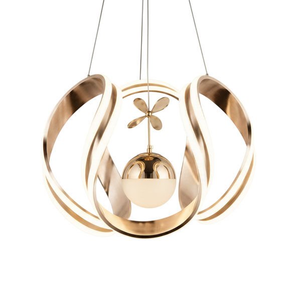 Ahtapot Tek Toplu Yıldız Modern LED Avize - 3 Renk Işıklı Tekli Sarkıt Tarz Avize