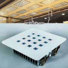 Marketcik 54 Watt Kare Kuyumcu Vitrin Led Aydınlatma Günışığı Işık Krom Kasa