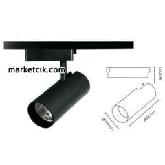 marketcik 30 Watt Led Ray Spot Armatür Beyaz ve Günışığı Işık Gün ışığı