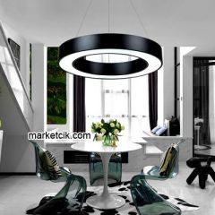 Tarzavize 2 metre 200 Watt Sarı Işık Led Simit Linear Aydınlatma Armatürü Siyah Kasa - Kargo İle Teslim