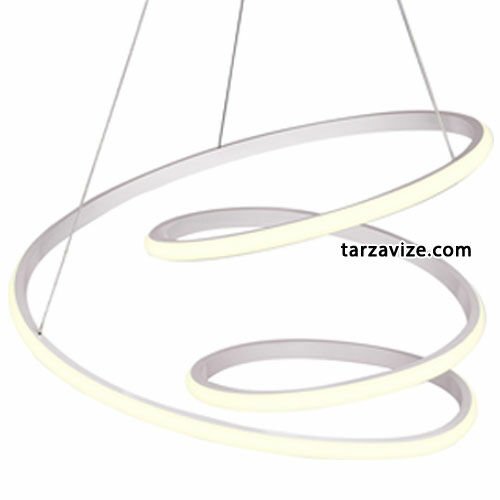 Tarz Avize Burgu Sarkıt Led Avize 3 Renk Işık 60 Watt TRZ-024