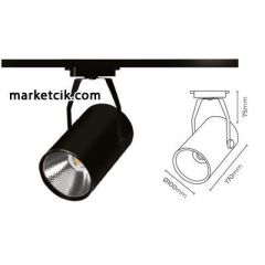 Marketcik 20 Watt Led Ray Spot Armatür Beyaz ve Günışığı Işık Gün ışığı
