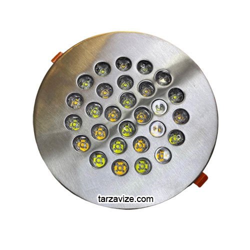 Tarzavize 54 Watt Krom Kasa Yuvarlak Kuyumcu Vitrin Led Aydınlatma