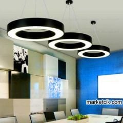 Tarzavize 2 metre 200 Watt Günışığı Led Simit Linear Aydınlatma Armatürü Siyah Kasa - 4000 Kalvin - Kargo İle Teslim