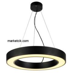 Tarzavize 2 metre 200 Watt Günışığı Led Simit Linear Aydınlatma Armatürü Siyah Kasa - 4000 Kalvin - Kargo İle Teslim