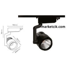 Marketcik 33 Watt Led Ray Spot Armatür Beyaz ve Günışığı Işık Gün ışığı