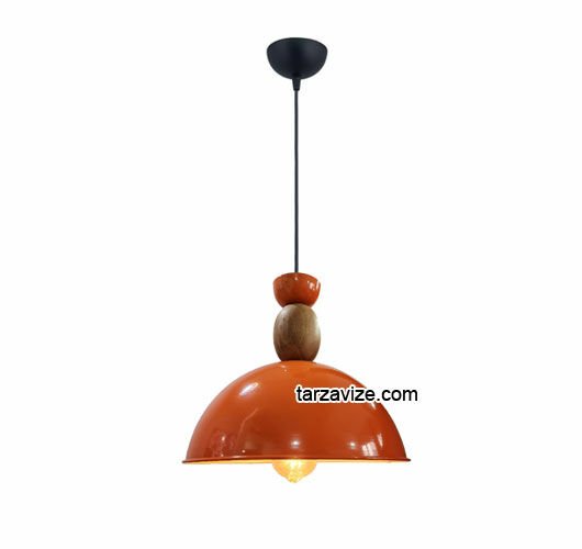 Tarzavize TYMT7 Dekoratif Turuncu Tekli Retro Modern Sarkıt Avize