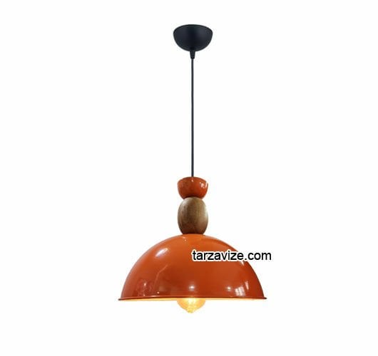 Tarzavize TYMT7 Dekoratif Turuncu Tekli Retro Modern Sarkıt Avize