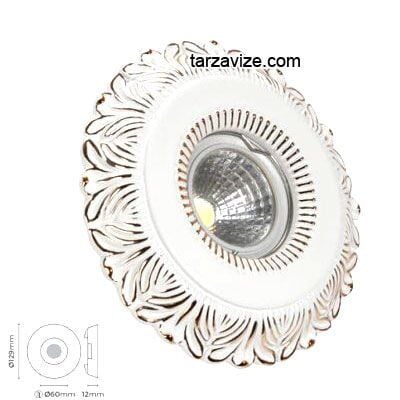 Tarzavize TR3042 Sıva Altı Dekoratif Seramik Led Spot Armatür Beyaz-Günışığı Işık