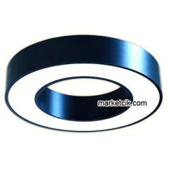 Tarzavize 110 cm 110 Watt Sıva Üstü Günışığı Led Simit Linear Aydınlatma Armatürü Siyah Kasa - 3000 Kalvin - Kargo İle Teslim