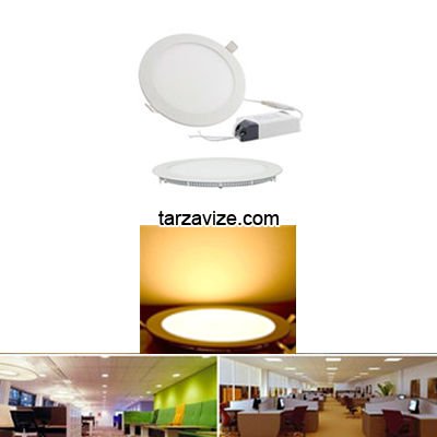 Marketcik 24 Watt Sıva Altı Yuvarlak Slim Led Panel Armatür Günışığı