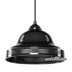 Cata CT-8292 Siyah-Kırmızı Tekli Retro Modern Tarz Avize Siyah