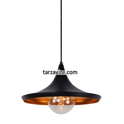 Dekoratif Siyah Tekli Retro Modern Tarz Avize