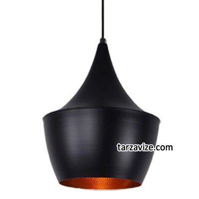 Dekoratif Siyah Tekli Retro Modern Tarz Avize