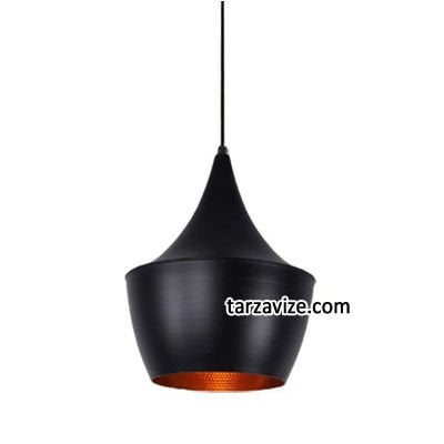 Dekoratif Siyah Tekli Retro Modern Tarz Avize