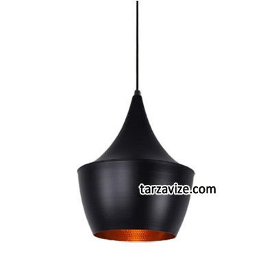 Dekoratif Siyah Tekli Retro Modern Tarz Avize