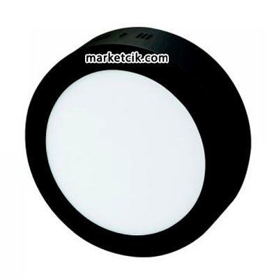 Cata CT-5235 Siyah 18 Watt Sıva Üstü Yuvarlak Led Panel Armatür Günışığı-Beyaz Işık Gün ışığı