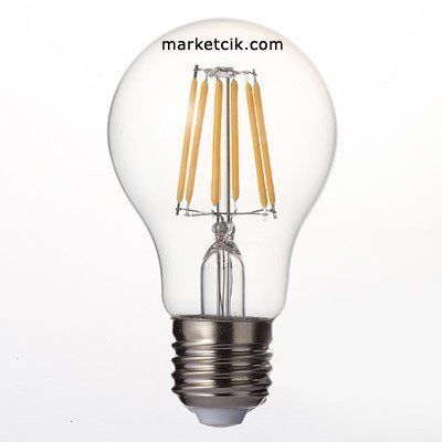 Tarzavize 6-7 Watt E27 Duy Led Filament Ampul, Normal Duy Klasik Model Led Ampul