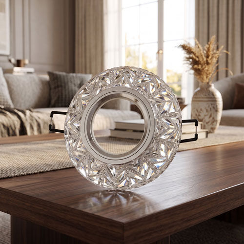Cata CT-6598 Sim Sıva Altı Dekoratif Kristal Cam Led Spot Armatür Beyaz-Günışığı Işık