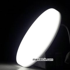 Cata CT-5661 20 Watt Sıva Altı Yuvarlak Çerçevesiz Led Panel Armatür Günışığı-Beyaz Işık Ayarlanabilir Montajlı Beyaz