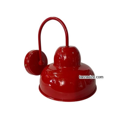 Tarzavize Dekoratif Kırmızı Retro Tarz Duvar Aplik