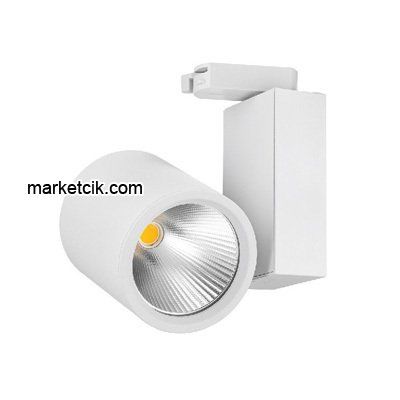 Cata CT-5345 Beyaz 40 Watt Led Ray Spot Armatür Günışığı-Beyaz Işık Ilık Beyaz