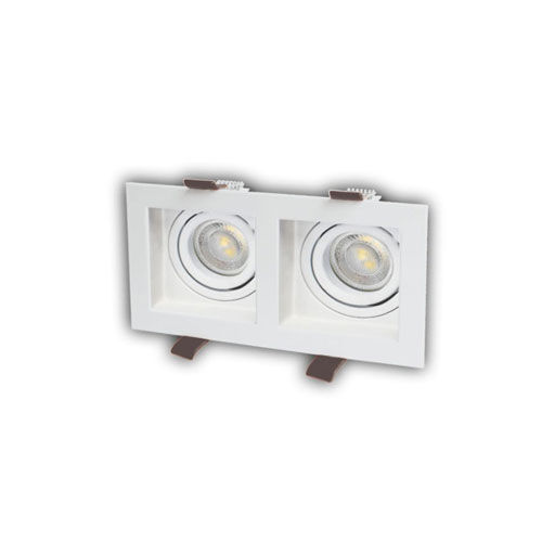Cata CT-5237 Pars Sıva Altı İkili Dekoratif Kare Led Spot Armatür Beyaz-Günışığı Işık