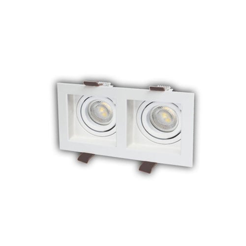Cata CT-5237 Pars Sıva Altı İkili Dekoratif Kare Led Spot Armatür Beyaz-Günışığı Işık