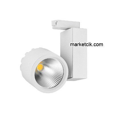 Cata CT-5347 Beyaz 40 Watt Led Ray Spot Armatür Günışığı-Beyaz Işık Ilık Beyaz