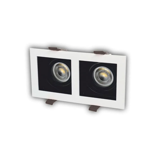 Cata CT-5227 Pars Sıva Altı İkili Dekoratif Kare Led Spot Armatür Beyaz-Günışığı Işık