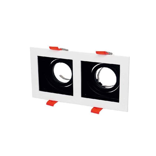 Cata CT-5227 Pars Sıva Altı İkili Dekoratif Kare Led Spot Armatür Beyaz-Günışığı Işık